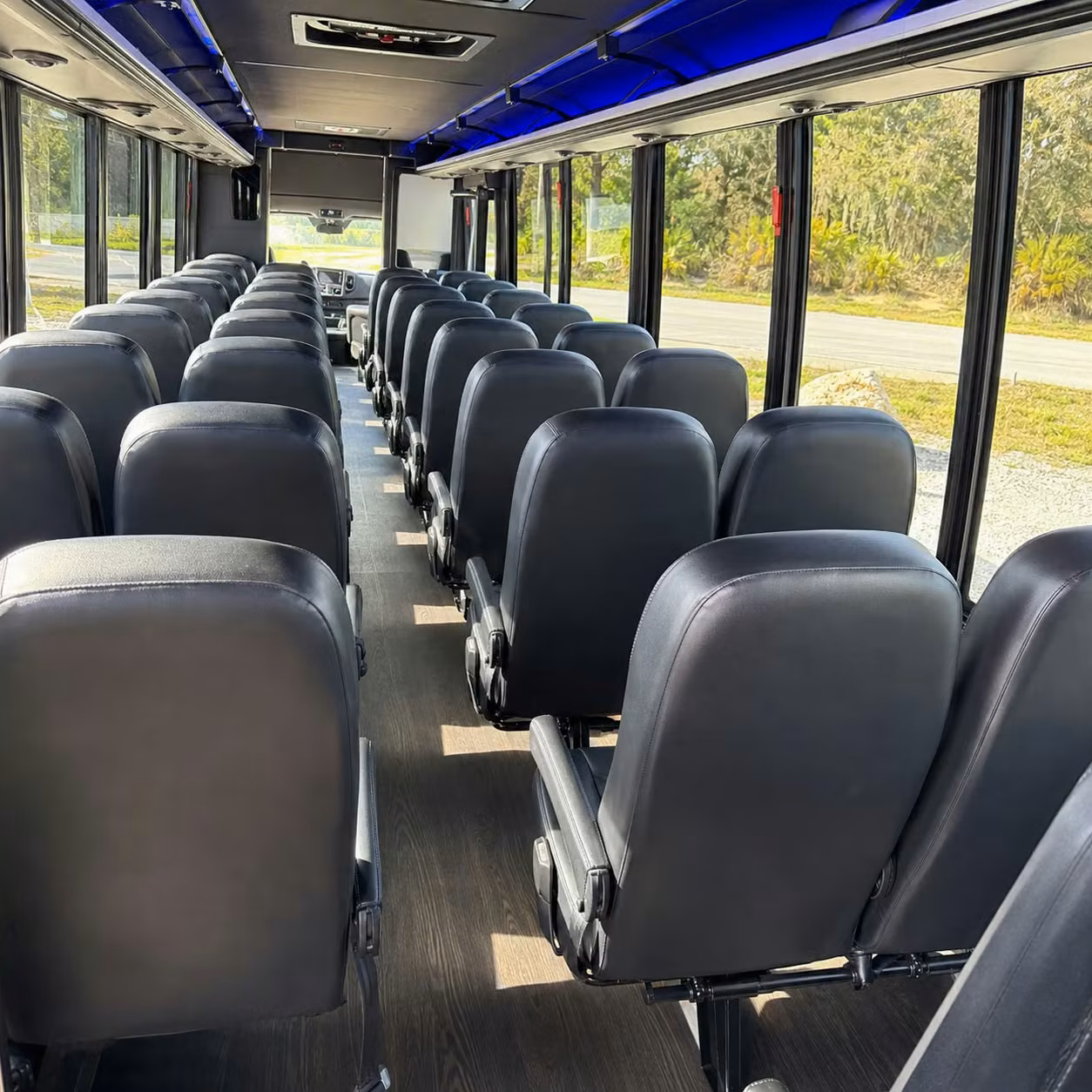 25 passenger minibus inside