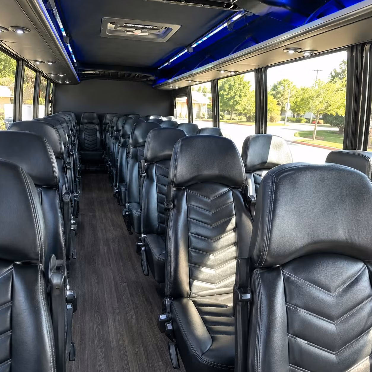 35 passenger minibus interior