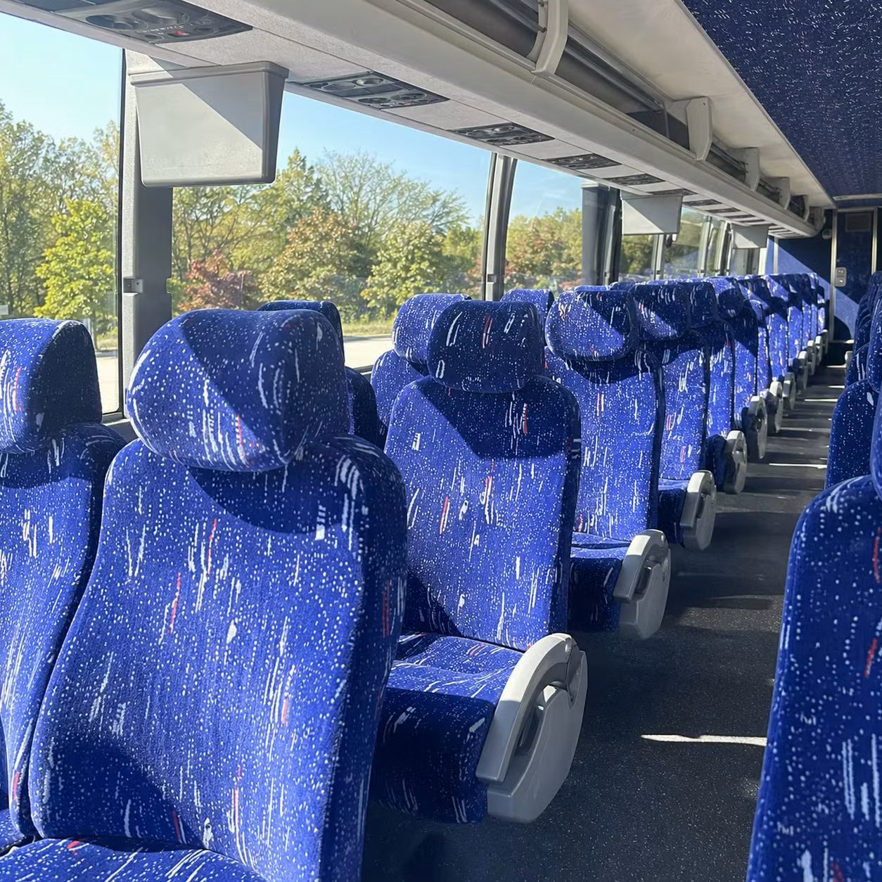 santa clara charter bus inside