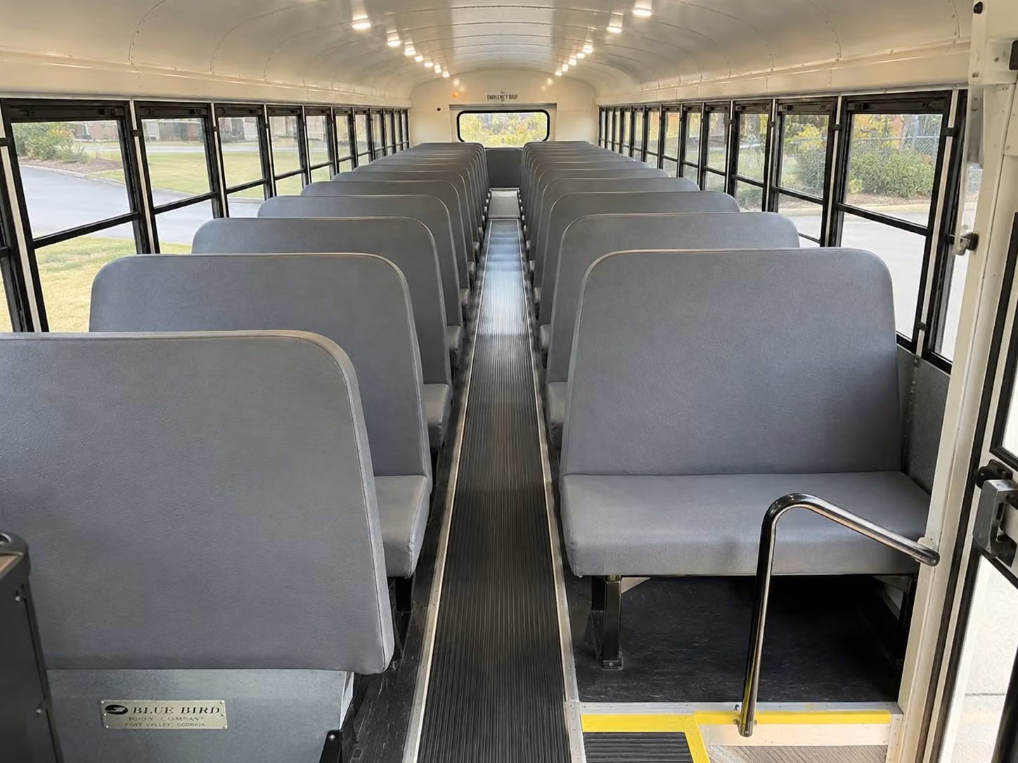 school bus inside